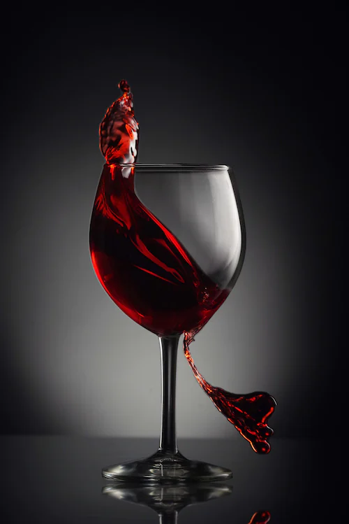 Swirling Glass wine